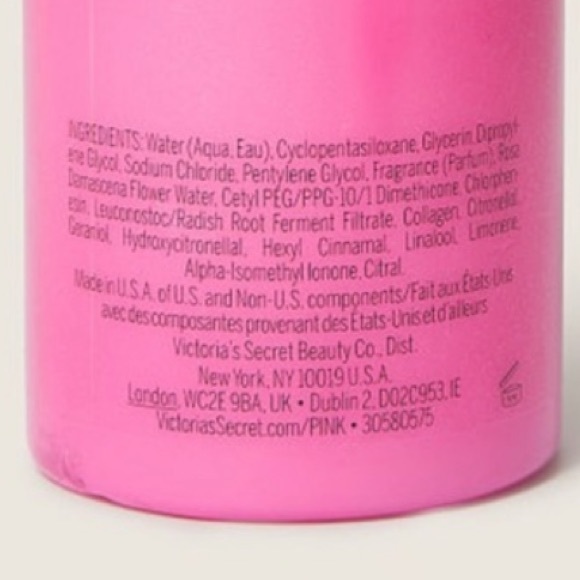 NWT Victoria’s Secret PINK Rosewater + Vegan Collagen Revitalizing Body Lotion - Picture 6 of 7